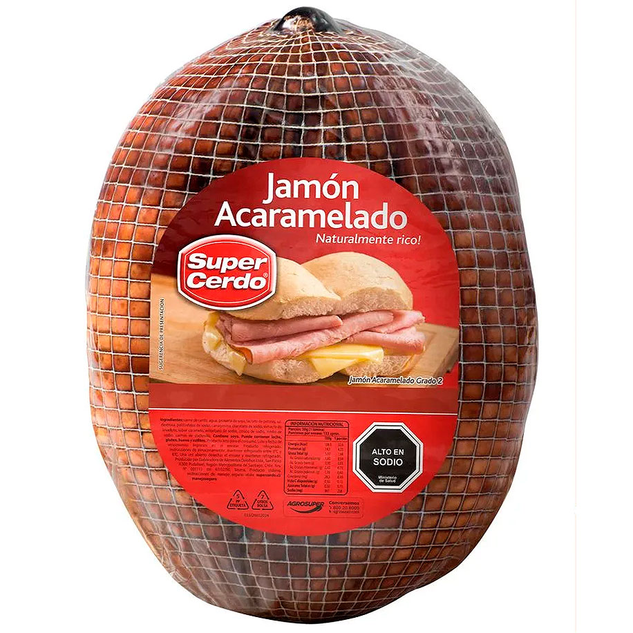 Jamón Acaramelado Súper Cerdo 3.5 kg. aprox.